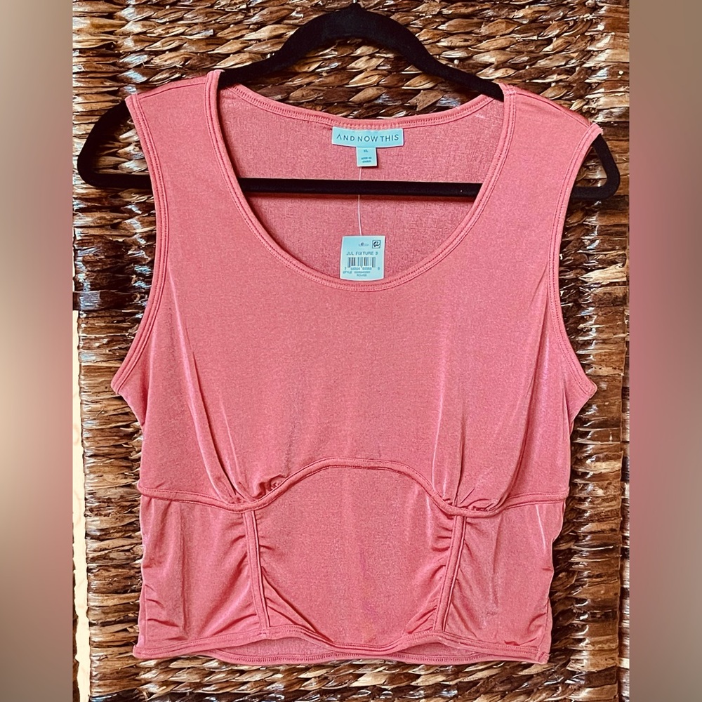 NWT “And Now This” Cropped Top. Size XL